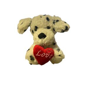 Dalmatian Plush Stuffed Animal With Red Heart "Love" Valentine's Day Gift